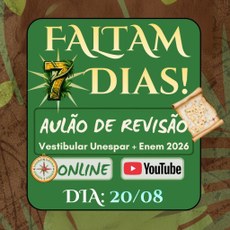 Prepare-se para uma importante revisão rumo ao Vestibular Unespar e Enem 2026!