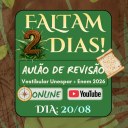 ATENÇÃO, ESTUDANTE! FALTAM APENAS 2 DIAS PARA O AULÃO ONLINE!