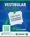 Candidatos têm até 15 de outubro para solicitar isenção da taxa do Vestibular 2027 da Unespar