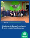 Estudantes de Geografia conhecem de perto o trabalho da Coopervaí