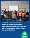Idosos do projeto Universidade Aberta à Pessoa Idosa participam de oficina sobre golpes virtuais e riscos das apostas digitais