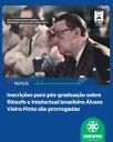 Inscrições para pós-graduação sobre filósofo e intelectual brasileiro Álvaro Vieira Pinto são prorrogadas