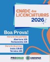 Prezados e prezadas estudantes dos cursos de Licenciatura da Unespar,