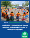 Professores e estudantes da Unespar oferecem atividades para idosos na Feira da Longevidade