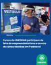Cursos da UNESPAR participam de feira de empreendedorismo e mostra de cursos técnicos em Paranavaí