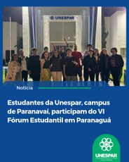 Delegação estudantil do Campus de Paranavaí antes da viagem para o VI Fórum Estudantil da Unespar, realizado em Paranaguá.