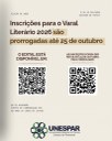 Inscrições para o Varal Literário 2026 são prorrogadas até 25 de outubro