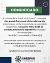 Recesso pelo Dia do(a) Funcionário(a) Público(a) – 28 de outubro