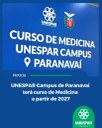 Lançamento oficial do curso será realizado em 14 de agosto, em Paranavaí. Definição das vagas ficará a cargo do Conselho de Ensino, Pesquisa e Extensão (Cepe) da universidade.