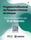 • 12 de fevereiro é prazo final para submissão de projetos ao Programa Institucional de Pesquisa Universal da Unespar
