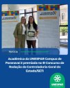 Acadêmica da UNESPAR Campus de Paranavaí é premiada no III Concurso de Redação da Controladoria-Geral do Estado/SETI