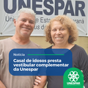 • Casal de idosos presta vestibular complementar da Unespar