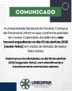 Comunicado importante! (sexta-feira santa)