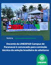 Docente da UNESPAR Campus de Paranavaí é convocado para comissão técnica da seleção brasileira de atletismo