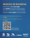 • Edital seleciona 20 bolsistas com mestrados