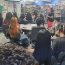 Hoje recebemos na biblioteca alunos do...