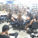 Hoje também apresentamos ao 1° ano do curso de Enfermagem as bibliotecas física e digitais da Unespar Campus de Paranavaí.