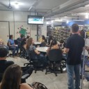 Hoje também apresentamos ao 1° ano do curso de Enfermagem as bibliotecas física e digitais da Unespar Campus de Paranavaí.