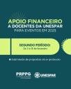 • Iniciado 2º período de envio de solicitações de apoio financeiro a eventos para docentes da Unespar