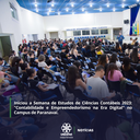 • Iniciou a Semana de Estudos de Ciências Contábeis 2023: "Contabilidade e Empreendedorismo na Era Digital" no Campus de Paranavaí.