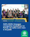 JUPs 2025: Unespar conquista medalhas no futsal, no salto com vara e no judô