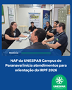 NAF da UNESPAR Campus de Paranavaí inicia atendimento para orientação do IRPF 2026