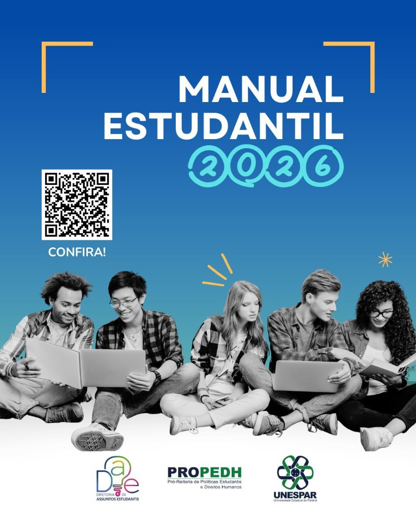 O Manual Estudantil foi preparado especialmente para quem está chegando na Unespar