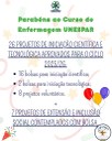 Parabéns ao curso de Enfermagem Unespar com 26 projetos de iniciação científica e tecnológica aprovados para o ciclo 2025/26