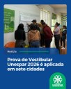 Prova do Vestibular Unespar 2026 é aplicada em sete cidades