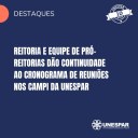 • Reitoria e equipe de pró-reitorias dão continuidade ao cronograma de reuniões nos campi da Unespar
