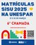 • Sisu 2025: está disponível a lista de aprovados na 6º chamada