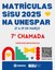 • Sisu 2025: está disponível a lista de aprovados na 7º chamada