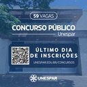 • Último dia de inscrições para concurso público da Unespar
