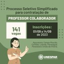 • Unespar anuncia PSS para contratação de 141 docentes temporários