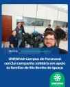 UNESPAR Campus de Paranavaí conclui campanha solidária em apoio às famílias de Rio Bonito do Iguaçu