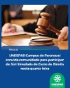 Unespar Campus de Paranavaí convida toda a comunidade para acompanhar o Júri Simulado do Curso de Direito