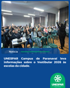 UNESPAR Campus de Paranavaí leva informações sobre o Vestibular 2026 ás escolas da cidade