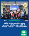 UNESPAR Campus de Paranavaí promove palestra sobre saúde do homem em alusão ao Novembro Azul
