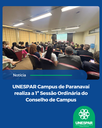 UNESPAR Campus de Paranavaí realiza a 1ª Sessão Ordinária do Conselho de Campus