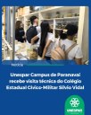 Unespar Campus de Paranavaí recebe visita técnica do Colégio Estadual Cívico-Militar Sílvio Vidal