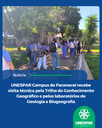 UNESPAR Campus de Paranavaí recebe visita técnica pela Trilha do Conhecimento Geográfico e pelos laboratórios de Geologia e Biogeografia