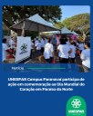 UNESPAR Campus Paranavaí participa de ação em comemoração ao Dia Mundial do Coração em Paraíso do Norte
