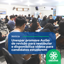 • Unespar promove Aulão de Revisão para vestibular e disponibiliza vídeos para candidatos estudarem