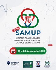 25 a 28 de agosto de 2026
UNESPAR Campus de Paranavaí
